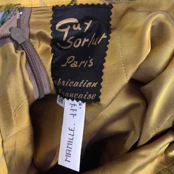 Vintage Guy Sorlut Paris skirt blazer suit Set 38 Women’s 2 Piece Work Office - Picture 8 of 9